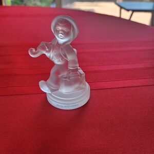 Goebel Frosted Glass "Merry Wanderer" Figurine